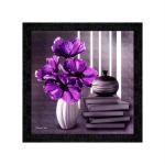 PnF Wood Framed Poster Of Flower-14204, 13 X 13 Inch