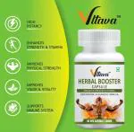 VLTAVA Herbal Booster Capsules for Improving Strength, Energy & Stamina | Boosts Immunity | for Men & Women