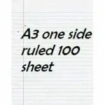 ECLET White A3 One Side Ruled Project Sheets (Pack of 100)