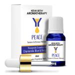 Keya Seth Aromatherapy?Peace - Tension & Stress Reliever- Natural Therapeutic Essential Oil Blend of Chamomile blue & Bergamot | 10ml