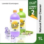ECO HYGIENE+ Natural Floor Cleaner - Herbal Phenyl - LAVENDER & LEMONGRASS -1 Liter - Pack of 2