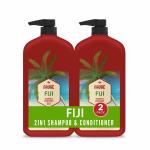 NAUGE Fiji 2 in 1 Mens All Type Hair Shampoo and Conditioner 1 Liter (Pack Of 2)