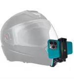 Tech Gear Helmet Chin Strap Mount with Mobile Clip & Screw Compatible with All Smart Phones For Go pro Hero 9/8/7/6,SJCAM, Yi, DJI Osmo Action & Other Action Cameras