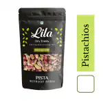 LILA DRY FRUITS Premium Raw Mota Pista |Pistachios Without shell 250g Pouch Pack| Pista Dry Fruit| Tasty & Healthy| High in Protein & Dietary Fiber | Gluten Free & Low Calorie Nuts