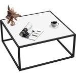 Heera Moti Square Coffee Tables Simple Modern Center Table for Living Room Home Office (White)