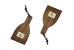 Arman Spoons Brown Teak Wood Mini Dosa Spoon (Pack Of 2)