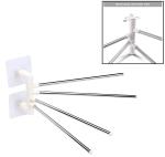 SHOPARAM Stainless Steel 4 Arm Bathroom Swing Hanger Towel Rack