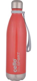 Cello Scout Stainless Steel Double Walled Water Bottle, Hot and Cold, 500ml, 1pc, Blue