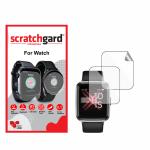 Scratchgard Unbreakable Kurve Dry Glass Film Full Edge to Edge Cover Screen Protector Compatible For Ubon Fitguru 4.0 SW-61 Smartwatch (Pack of 2)