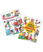 Set Of 2 Story Books, World Famous Bravery Tales & Adventure Stories, Sahil Gupta, 160 Pages