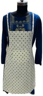 RAMASYA Cotton Home Use Apron - Free Size (Beige, Single Piece)