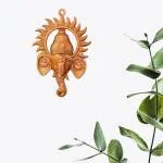Webelkart Premium Acrylic Ganesha ji Ganpati Lord Ganesh Mural Face idol Wall hanging For Home Entrance Door Decorations (13 x 8.5 Inches)