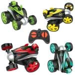 Vrion Multicolor Remote Control Rechargeable Stunt Car With 360 Degree Flip - 4 Years To 10 Years