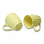 SAIJI MUGS Premium Coffee Mug Set of 2, 300ml (Yellow Glam) Microwave Safe Coffee Mugs