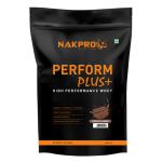 NAKPRO PERFORM PLUS+ Premium Blend Whey Protein Concentrate & Whey Protein Isolate 2 Kg Chocolate Flavour (Pack of 2)