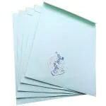 CRAFTWAFT Cloth Lining Secure Envelopes, Green Envelope For Office Letter Document, Courier Green Envelope, Multipurpose Envelope (18X14