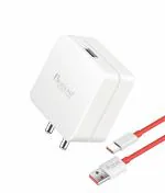 BURAAQ 30 WATT Charger with Type-C Charging Cable Supported 30W Oppo/ONE Plus/REALME/XIAOME Smart Phones (Super VOOC/WARP/Ultra Fast Charging/Dart/Quick Charge/Protocol Support)