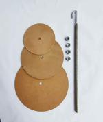 OM KRAFT Brown Wood Chandelier Rod