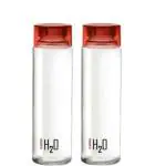 YASHODEEP PLASTIC Glass Water Bottle (1000 ml, Multicolour, Pack of 2)