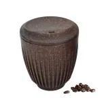 Eha Earth-Friendly Retro Coffee Cup | 250 Ml | Coffee Mug With Lid | Made With Rice Husk | Tea Cup With Lid | Microwave Safe | For Hot & Cold Coffee, Milk & Tea Mug | Coffee | 1 Piece