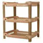 MIRANSHI ENTERPRISE Plastic SMALL size 3 Layer Multi-Purpose Kitchen Storage Basket Rack Fruit vege