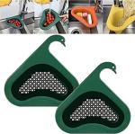 MIXCART Swan Drain Basket for Kitchen Sink Triangle Sink Drain Rack Corner Kitchen Sink Strainer Basket Sink , Pack Of 2 , ( Multicolor )