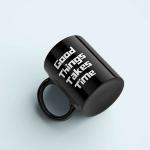 Yuki Black Ceramic Coffee Mug