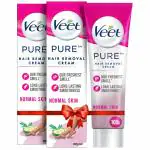 body binge Veet Pure Hair Removal Cream for Women With No Ammonia Smell, Normal Skin - 100g (Pack of 2) | Suitable for Legs, Underarms, Bikini Line, Arms | 2x Longer Lasting Smoothness than Razors Incomplete