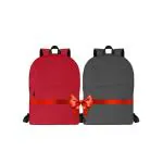 PACKYO Combo Bags for Kids Soft Backpack For School & Collage 5 L No Backpack (Red & Black)