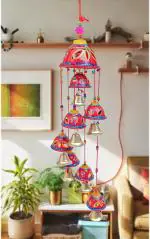 PINK SKY Multicolor Paper Mech, Wood Bells Decorative Hanging Wind Chimes