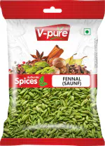 V pure Fresh Saunf 200g | Whole Spices | Aromatic & Flavorful Fennel Whole | fennel seeds | 100% Natural | No Additives