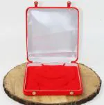 atorakushon Jewelry Set Velvet Box Necklace Pendant Earring Ring Bracelet Pearl Storage Holder Display Box for Wedding Engagement Anniversary Red