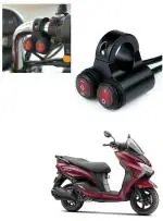 Qiisx 12V Handlebar Motorcycle Double Control Switch 7/8'' 22mm Motorcycle Switch Handlebar Headlight Fog Spot Light Dual on Off Switch for Suzuki Burgman Street