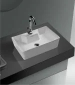 Clay Plus TT-18 Premium Grade Ceramic's White Table Top Wash Basin