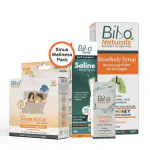 Bibo Sinus Wellness Pack | Sinus Symptoms | Less Severity & Duration | Synergy Effect | 4 Products