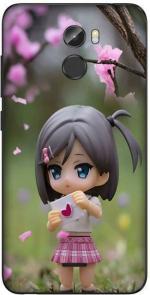 aadia Gionee X1 Matte Vinyl Doll Printed Mobile Skin Sticker with Scratch Resistant Lamination