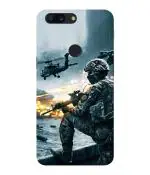 Bhaicover Oneplus 5T Army Theme Mobile Back Cover