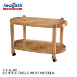 Swagath furniture Plastic Coffee Table For Café, Home, Living room (Finish Color - Sandalwood, DIY(Do-It-Yourself))