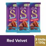 Cadbury Dairy Milk Silk Oreo Red Velvet, 130g - Pack of 3