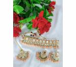 Gyaan Jewels Handmade Gold Plated Alloy Earring and Necklace Set Orange Free Size