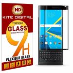 Kite Digital BlackBerry Prive Black 5D Premium Tempered Glass Screen Protector Slim 9H Hard 2.5D