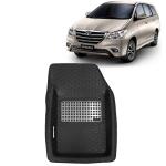 Kingsway 4.5D 5D Car Floor Foot Tray Mats for Toyota Innova 2012 - 2015 Model, Beige Color, Top Notch PVC, Complete Set of 4 Piece