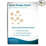 MAPPERZ Acne Pimple Patch Facial Stickers cover with 100% Hydrocolloid-(72 Invisible Patch)