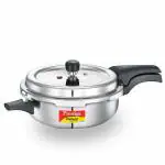 Prestige Deluxe Alpha Svachh Stainless Steel Senior Pan Pressure Cooker with Spillage Control Deep Lid, 4 L (Silver)