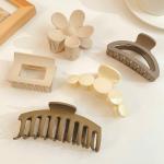 Emsol Hair Clutcher (Pack of 5 Pcs) Hair Clips for Women Fashion Acrylic Matte Finish Stylish Claw Clips Hair Accessories for Girls
