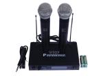 kh Microphone Wireless Professional Wireless Microphone System-Dual UHF Dynamic Mic Set with Receiver for Amplifier
