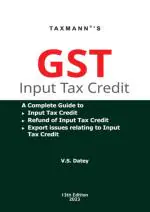 Taxmann's GST Input Tax Credit