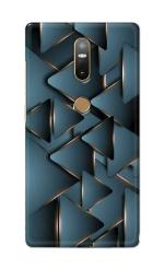 Tweakymod Printed Grey Triangles Back Cover for LENOVO PHAB 2 PLUS