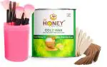 DR HONEY cold wax 600 gram strip all skin wax good for your skin and mackup brush pink color 12 pic. 6