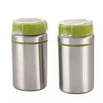 Steelo Sunrays Green Narrow Mouth Stainless Steel Container 700 ml (Set of 2)